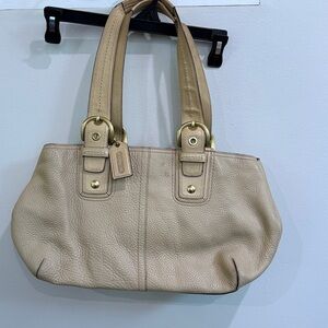 Coach Tan Leather Shoulder Bag